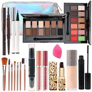 UCANBE Professional 86 Colors Eyeshadow Palette with 15pcs Makeup Brushes  Set Matte Glitter Long Lasting Highly Pigmented Waterproof Contour Blush