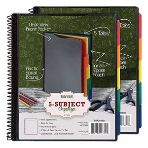 Smead 24-Pocket Poly Project Organizer, Letter size, Gray/Bright (89206)