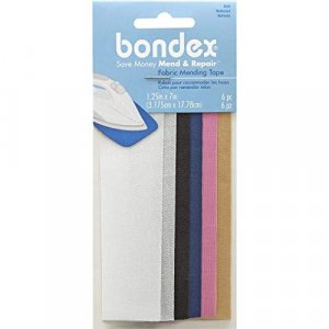 Bondex Mend And Repair with No Sew Iron-On Patch Fabric Mending Tape 1.25x7