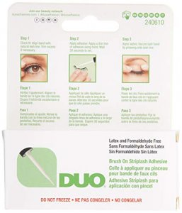Duo Brush-On Striplash Adhesive White/Clear, 0.18 Ounce (Pack of 2)