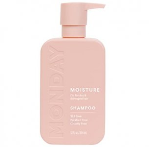 MONDAY HAIRCARE Moisture Shampoo 12oz for Dry, Coarse, Stressed, Coily and Curly Hair, Made from Coconut Oil, Rice Protein, Shea Butter, & Vitamin E,
