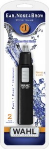 Wahl 5567-500 Ear, Nose and Brow Wet/Dry Battery Trimmer, Black