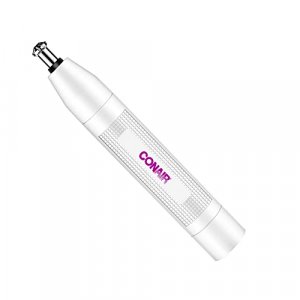 Conair Ear and Nose Hair Trimmer for Women, Cordless Battery-Powered, Patent 360 Bevel Blade for No Pull, No Snag Trimming Experience, True Glow by C