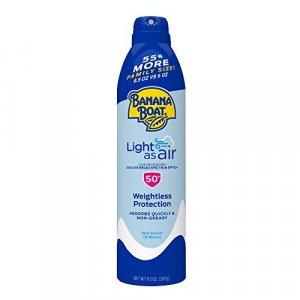 Banana Boat Light As Air, Reef Friendly, Broad Spectrum Sunscreen Spray, SPF 50, 9.5oz. Value Size