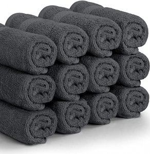 Utopia Towels 12 Pack Premium Wash Cloths Set (12 x 12 Inches) 100% Cotton  Ring Spun, Highly Absorbent and Soft Feel Essential Washcloths for  Bathroom, Spa, Gym, and Face Towel (Grey) 12 Pack Grey