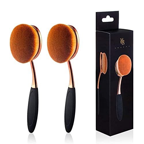 Yoseng Oval Foundation Brush Large Toothbrush Makeup Brushes Fast Flawless Application Liquid Cream Powder Foundation