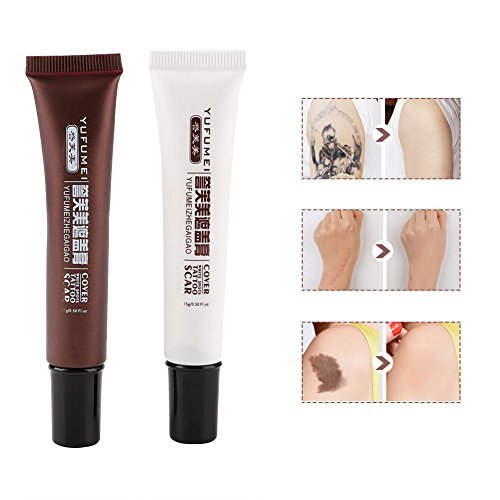 Glossiva Tattoo Concealer - Skin Concealer - Waterproof - for Dark Spots,  Scars, Vitiligo, and More - Tattoo Cover-Up Makeup - Use on Body, for Legs,  for Men and Women - Walmart.com