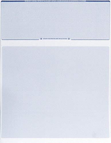 Endoc Computer Check Paper - 50 Pack - Blank Stock Check on Top and Stub on  Bottom - Security Features & Laser Printer Compatible for Home and Busine -  Imported Products from USA - iBhejo