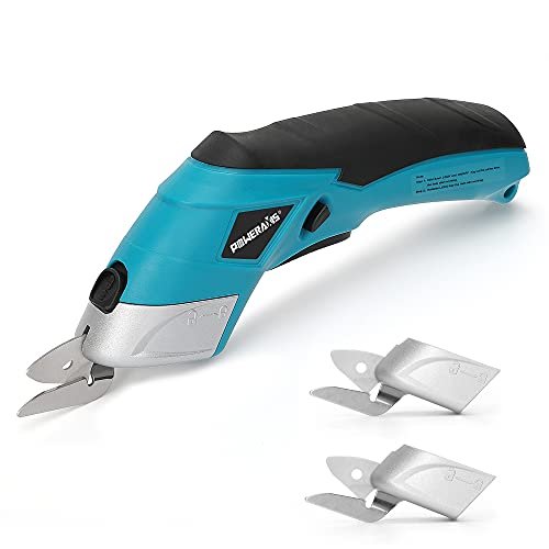 Electric Scissors Cordless Cardboard Cutter for Crafting Scrapbooking Fabric Box 2 Blade, Size: Medium, Plastic Box 2 Blade