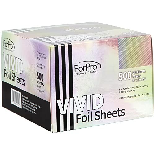 ForPro Vivid Celestial Embossed Foil Sheets, Aluminum Foil, Pop-Up Foil  Dispenser, Hair Foils for Color Application and Highlighting Services, Food  S - Imported Products from USA - iBhejo