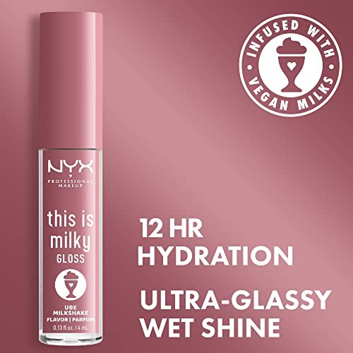 NYX PROFESSIONAL MAKEUP This Is Milky Gloss, Lip Gloss with 12