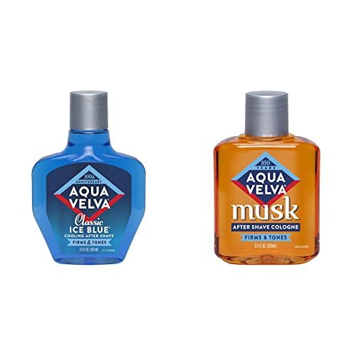 Aqua Velva After Shave Bundle Musk After Shave Cologne 3.5 oz