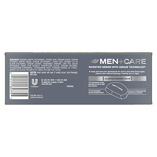 Dove Men+Care Body Soap and Face Bar Deep Clean 3.75 oz 6 Bars