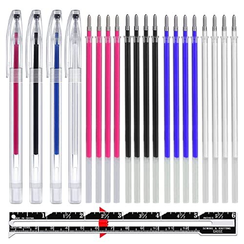 Sunioine 4 Colors Heat Erasable Pens For Fabric With 20 Refills, Heat  Erasable Fabric Marking Pens For Sewing Quilting Crafts Diy Dressmaking  Tailors - Imported Products from USA - iBhejo