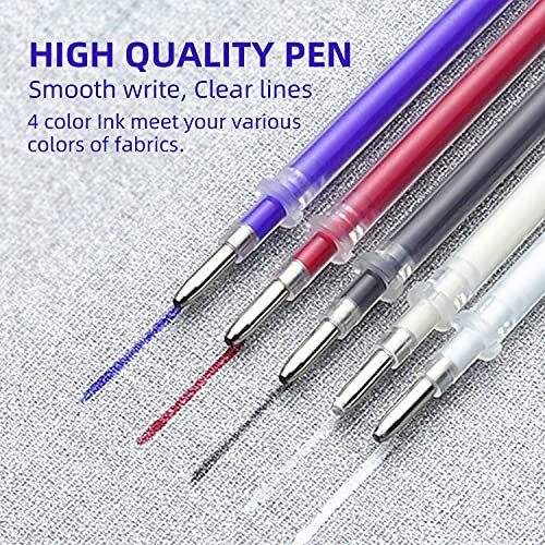 Sunioine 4 Colors Heat Erasable Pens For Fabric With 20 Refills, Heat  Erasable Fabric Marking Pens For Sewing Quilting Crafts Diy Dressmaking  Tailors - Imported Products from USA - iBhejo