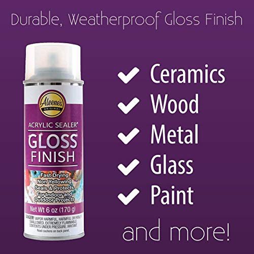 Aleene's 26412 Spray Gloss Finish, 6 Oz Acrylic Sealer, Original Version