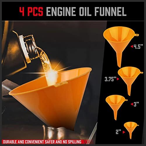 SEDY 19Piece No Spill Coolant Funnel Kit, Spill Proof Radiator Coolant