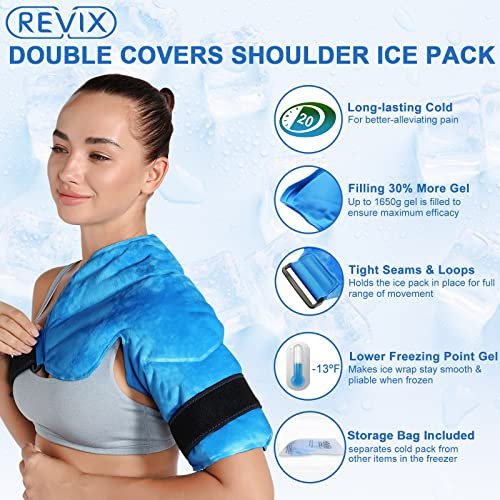 REVIX Shoulder Ice Pack Rotator Cuff Cold Therapy, Ice Pack for