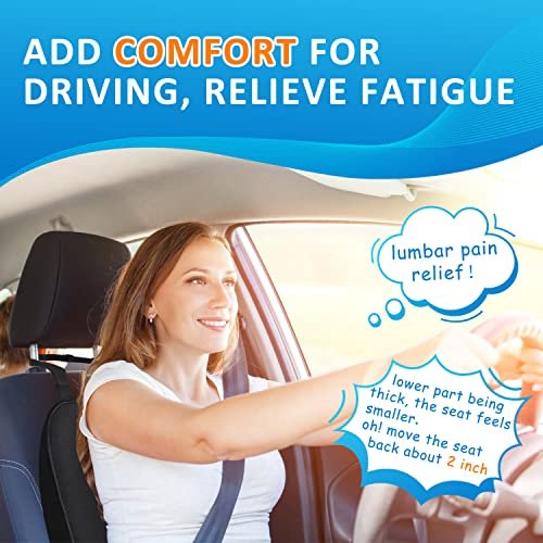 Dreamer Car Back Support Lumbar Support Pillow for Car - Memory