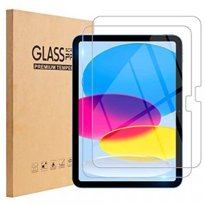 TopEsct 2-Pack Screen Protector for ipad 10th Generation(10.9-Inch, 2022 Model, 10th Gen),9H Tempered Glass Film,Anti-Scratch,HD Clear