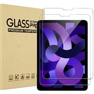 ProCase 2 Pack iPad Air 5 2022 / Air 4 2020 Screen Protector, iPad Pro 11 2021 2020 2018 Tempered Glass Screen Film Guard for 10.9 inch iPad Air 5th