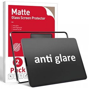 Ambison [2 Pack Matte Glass Screen Protector Compatible with iPad Air 5th Generation 2022 10.9 inch, [Install Frame] Anti Glare/Fingerprint Free/Bubb