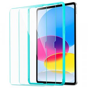 ESR Tempered-Glass Screen Protector Compatible with iPad 10th Generation (2022, 10.9 Inch), Ultra-Hard Screen Guard with Alignment Frame, Scratch Res