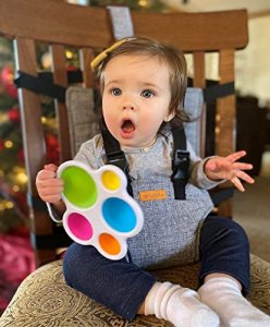 liuliuby Travel Harness Seat - Fabric Baby Portable High Chair for Travel - Travel High Chair Seat Sack - Portable Baby Seat with Safety Harness  