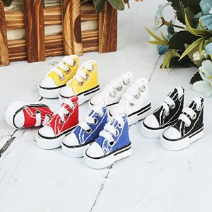 DIY-SCIENCE Mini Fingerboard Shoes, Mini Skateboard Finger Shoes for Finger Breakdance, Fingerboard, Doll Shoes, Used As Making Shoe Keychains and Ti