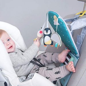 Infant Car Toy Travel Activity Center Baby Car Seat Toys for Babies 0-6 Months Arch with Mirror, Rattle, Teether Hanging Toy for Baby Infant 0-6-12 M