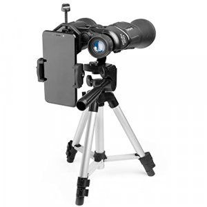 12x50 HD Full Size Binoculars for Adults with Photography Kit - Smartphone Adapter Universal Tripod Carrying Bag & Strap for Bird Watching Hunting St