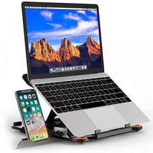 BESIGN Adjustable Laptop Stand, Ergonomic Riser Notebook Computer Holder Stand Compatible with Air, Pro, Dell XPS, HP, Lenovo More 10-15.6