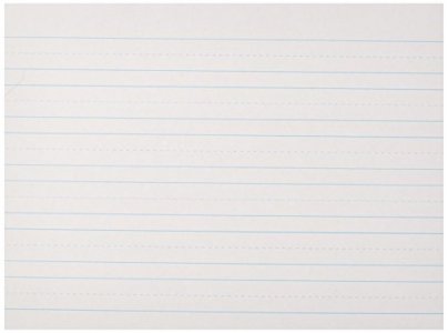 School Smart Skip-A-Line Ruled Writing Paper, 1 Inch Ruled Long Way, 11 x 8-1/2 Inches, Pack of 500