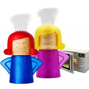 Abnaok Microwave Cleaner Angry Mom with Fridge Odor Absorber Cool Mom(2pcs)
