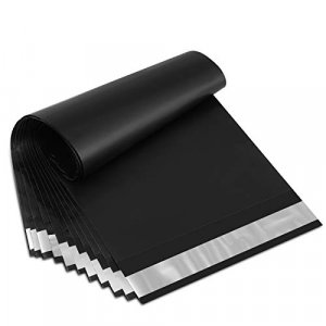 UCGOU Poly Mailers 6x9 Inch Black 200 Pack Mini #1 Shipping Bags Strong Mailing Envelopes Thick Self Seal Adhesive Waterproof and Tear Proof Boutique