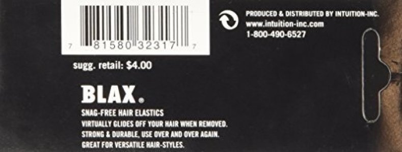 Blax Hair Elastics, Clear - 8 count