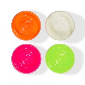 Speedball SB45027 Glo 'n Dark and Fluorescent Screen Printing Ink, 4 oz Jars, Set of 4