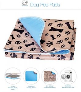 Super Absorbent Washable Pee Pads for Dogs Large 35 x 31 (2-Pack) Puppy  Pads pet Training Pads Reusable Pee Pads for Dogs 100% Waterproof Dog Puppy