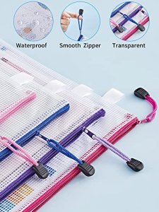 Jarlink 9 Sizes 27 Pack Mesh Zipper Pouch, 9 Colors, Multipurpose  Waterproof Zipper File Bags Plastic Document Pouch For School Supplies,  Office Appl - Imported Products from USA - iBhejo