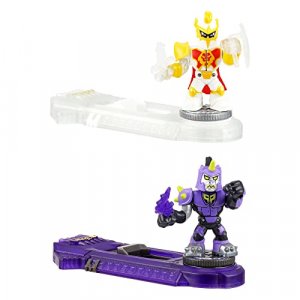 Legends of Akedo Powerstorm Versus Pack 2 Mini Battling Action Figures and 2 Battle Controllers Epic Bright Knight Prideheart Versus Darkspike