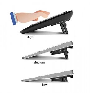 GPG2 ESC Flip Computer Keyboard and Laptop Stand with 3 Adjustable Angles, Fits Most Keyboards, Keyboard not Included
