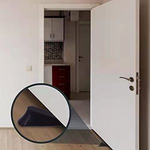 4 Pack Door Stoppers for Floor Rubber Door Stop Wedge, Door Gaps and Prevent The Lock-Outs,Floor Sturdy Stackable Door Stop for Carpet Heavy Duty Doo