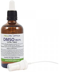 2X DMSO 99.9% Pharma Grade Ingredients | Low Odor - Dimethyl sulfoxide  Liquid | 2X 3.4 Oz - 2X 100 ml | High Purity | Set of Two | Heiltropfen®