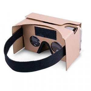 Google Cardboard,VR Headsets 3D Box Virtual Reality Glasses with Big Clear 3D Optical Lens and Comfortable Head Strap for All 3-6 Inch Smartphones (Y