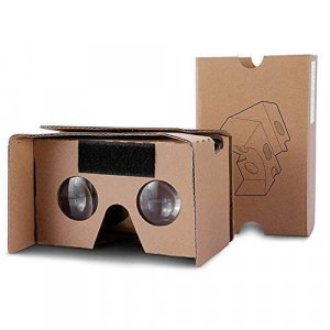 Google Cardboard,VR Headsets 3D Box Virtual Reality Glasses with Big Clear 3D Optical Lens and Comfortable Head Strap for All 3-6 Inch Smartphones (Y