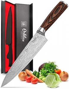 Mercer Culinary MercerSlice Right Handed Serrated Knife with Adjustable  Slicing Guide, Black, 8-1/4 Inch