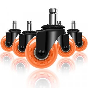 Office Chair Caster Set of 5, Hirate 2