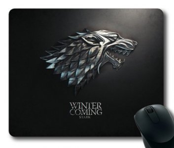 Game of the Thrones Winter is coming Stark Mouse Pad/Mouse Mat Rectangle by ieasycenter