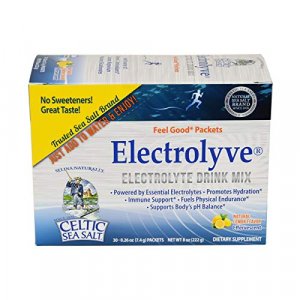 Celtic Sea Salt Electrolyve Powder Packets, Real Lemon Flavor, 30Count