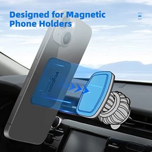 volport Metal Plate for Phone Magnet, 10 Pack MagicPlate with 3M Adhesive Replacement for Magnetic Phone Car Mount Holder & Cradle & Stand (Vent/CD/W